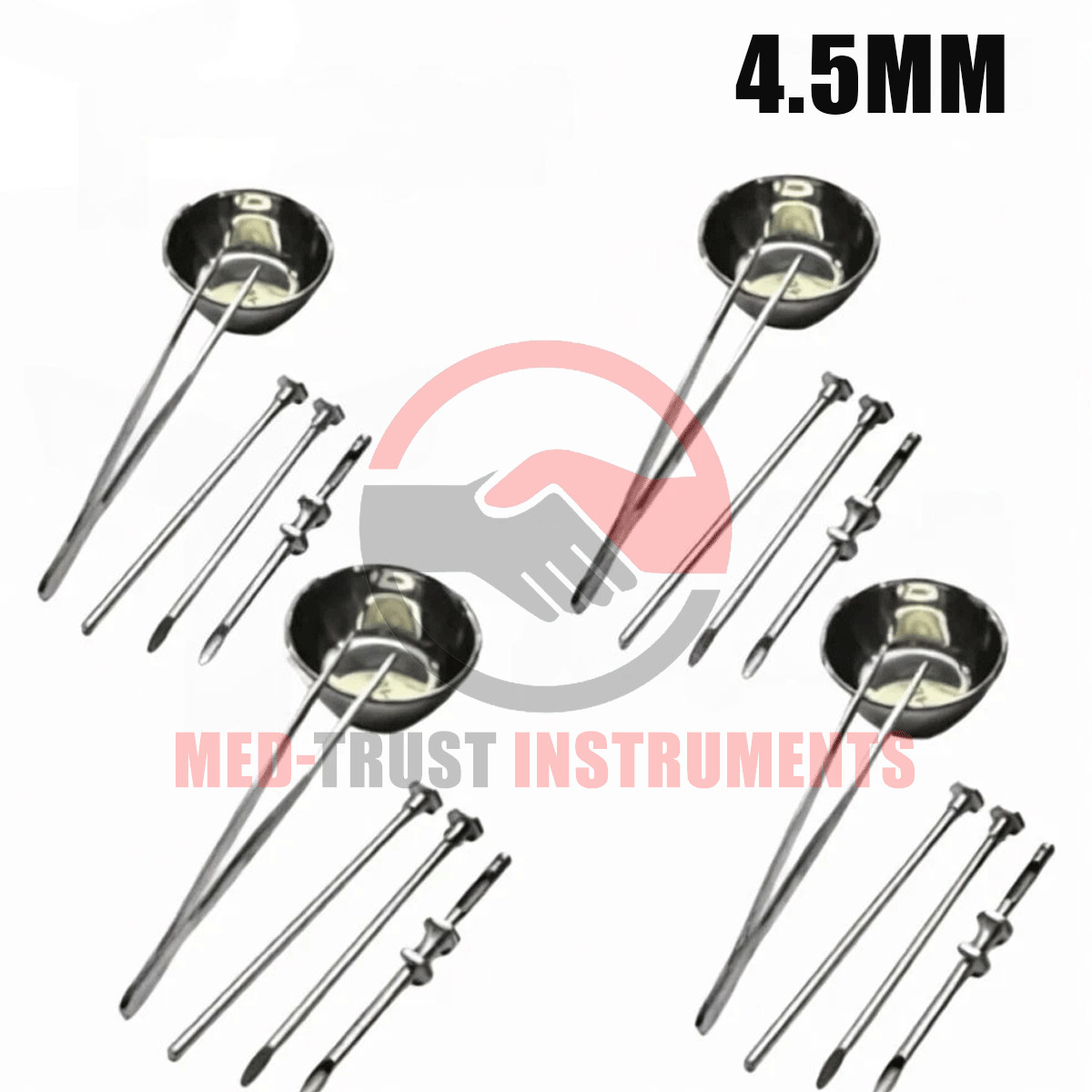 HRT Trocar 4 Kits 4.5mm Hormone Replacement Pellet Insertion Trocar Set