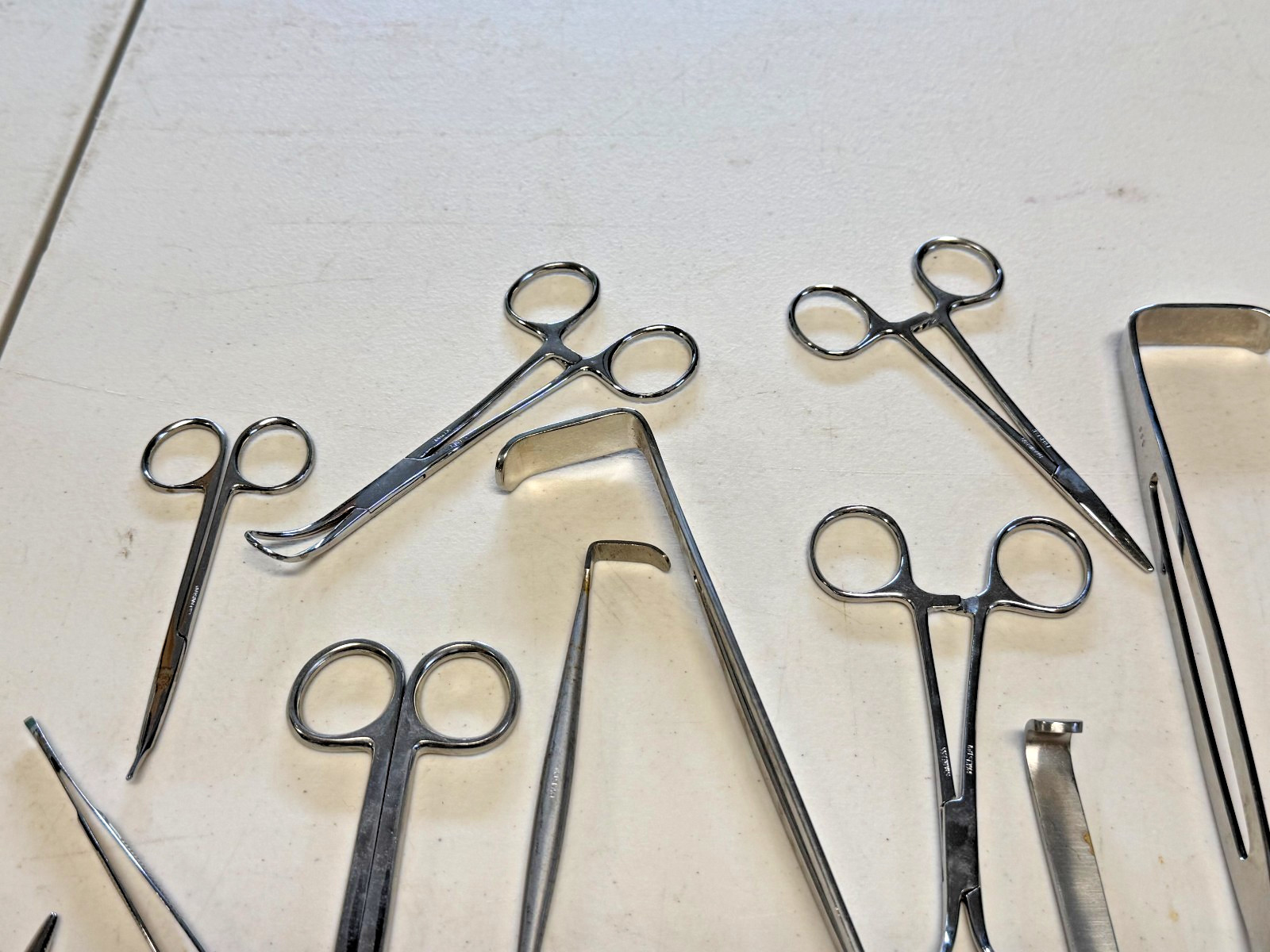 Lot of Assorted Surgical Tools Backhaus Towel Clamps, Forceps, Scissors, Tweezer