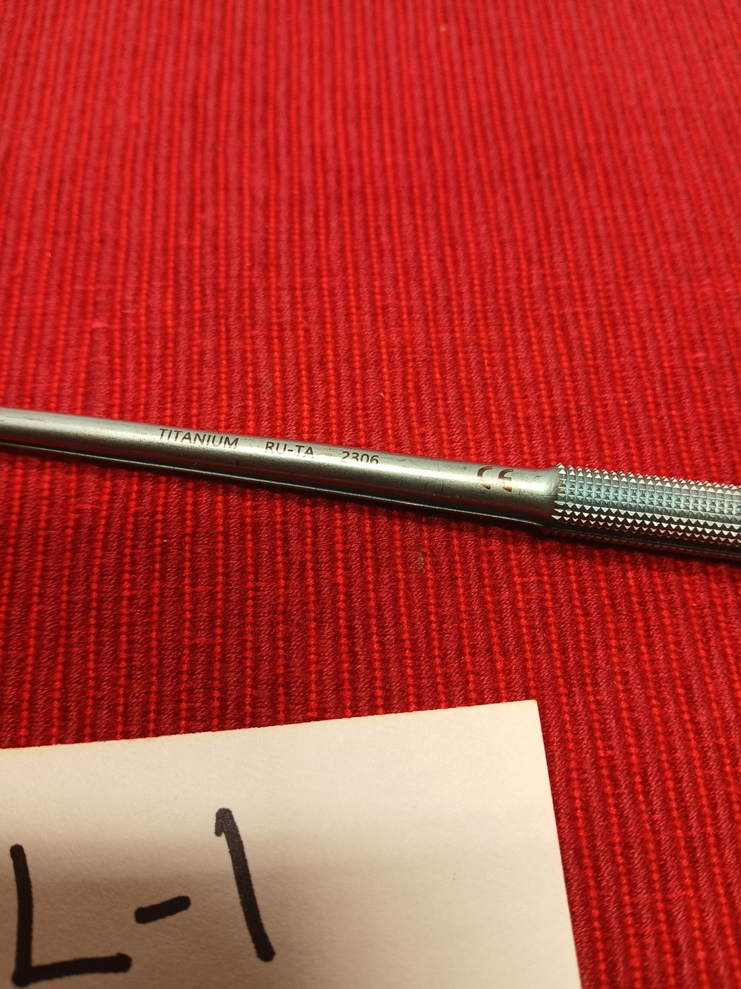 SSI Ultra 55-2543T Titanium Jacobson Needle Holder Straight w/ Lock 10″ Length