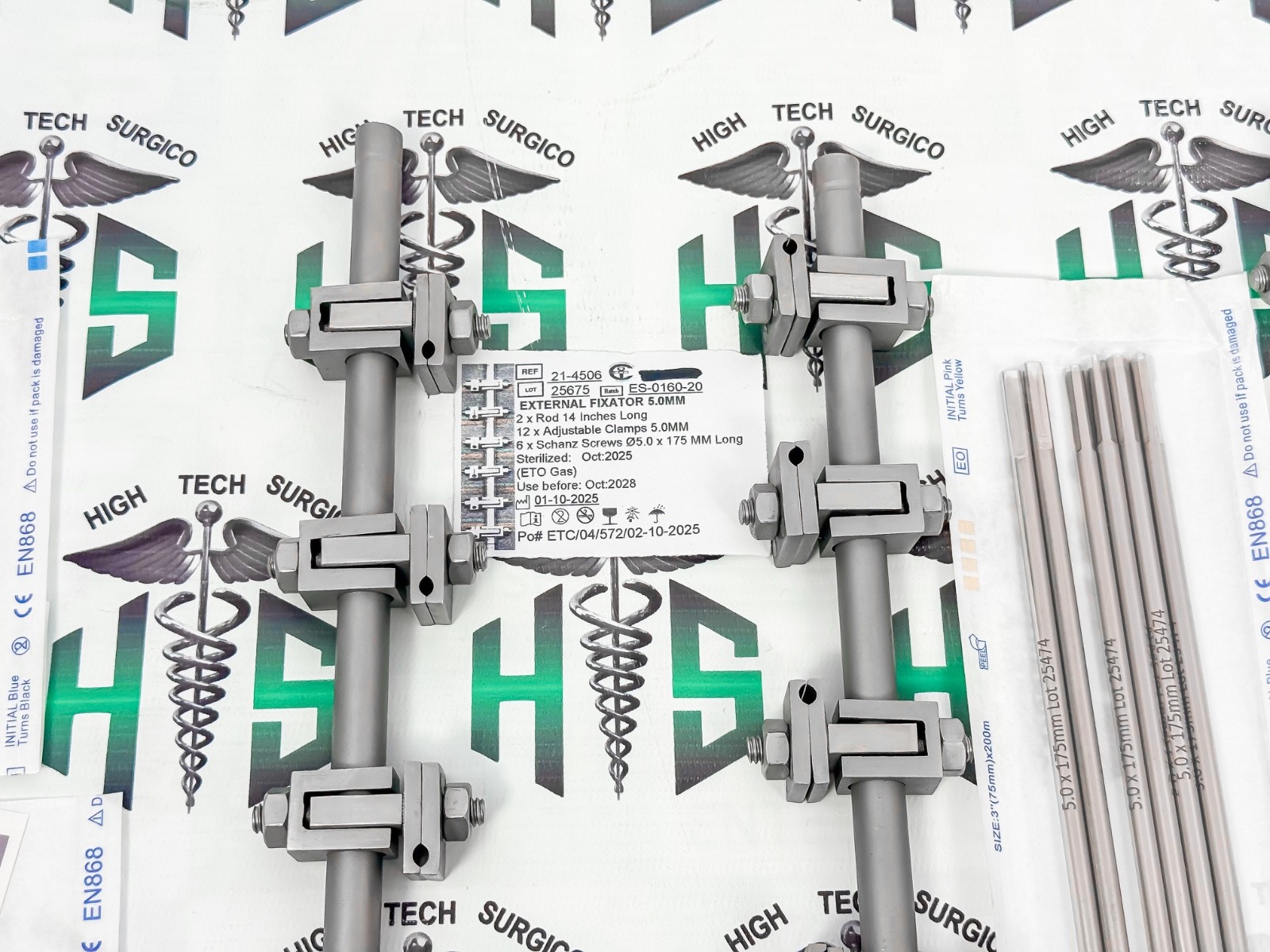 AO External Fixator 3 Sets 2.4 Distal Radius , 4.5 Tibia , 5.0 Femur Orthopedic