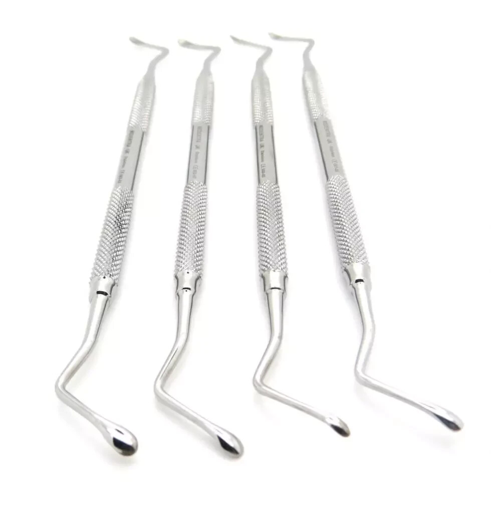 PERIODONTAL LUCAS CURETTES SET OF 4 DENTAL SURGICAL PREMIUM NEW INSTRUMENTS