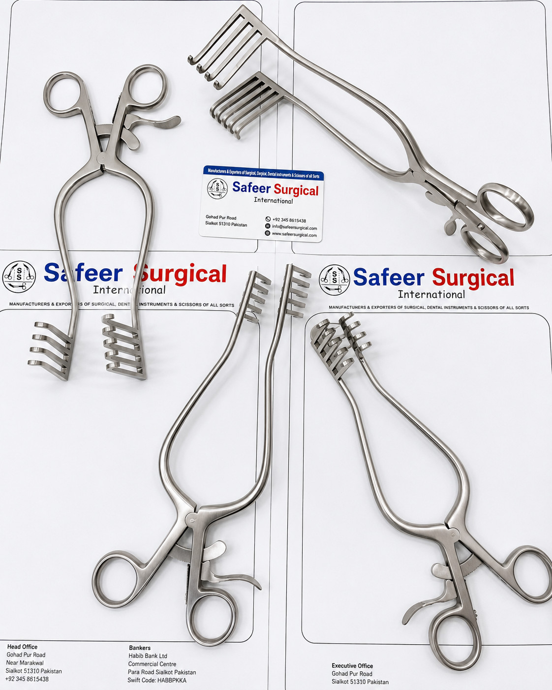 Safeer Surgical Norfolk & Norwich Self Retaining Retractors 20cm Stainless Steel