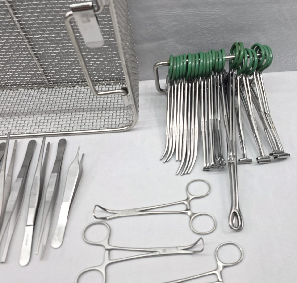 Aesculap 66 piece Basic General Surgical Instrument Set With Basket Bard