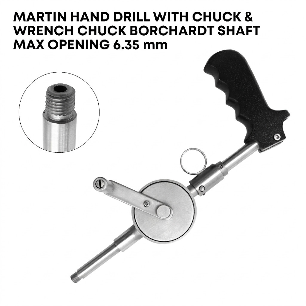 Martin Hand Drill with Chuck and Wrench Orthopedic Surgical Instrument