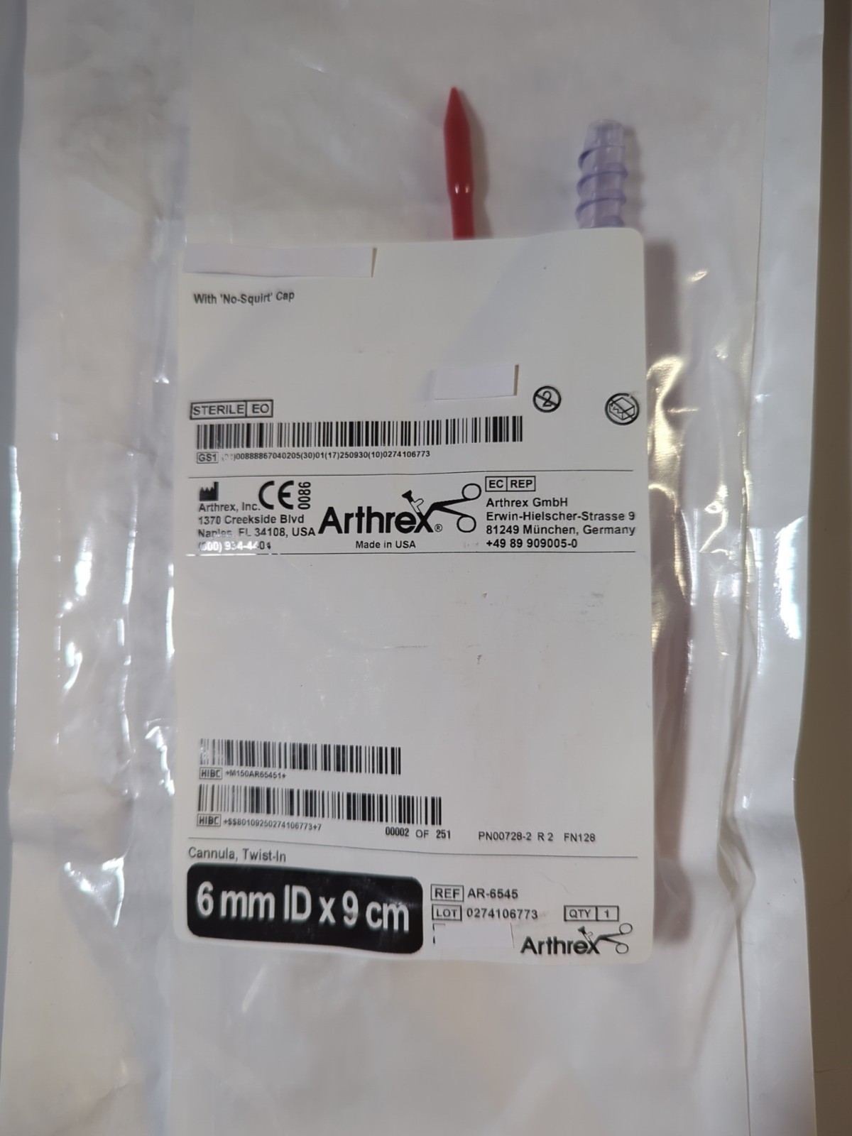 Arthrex Twist In # AR-6545