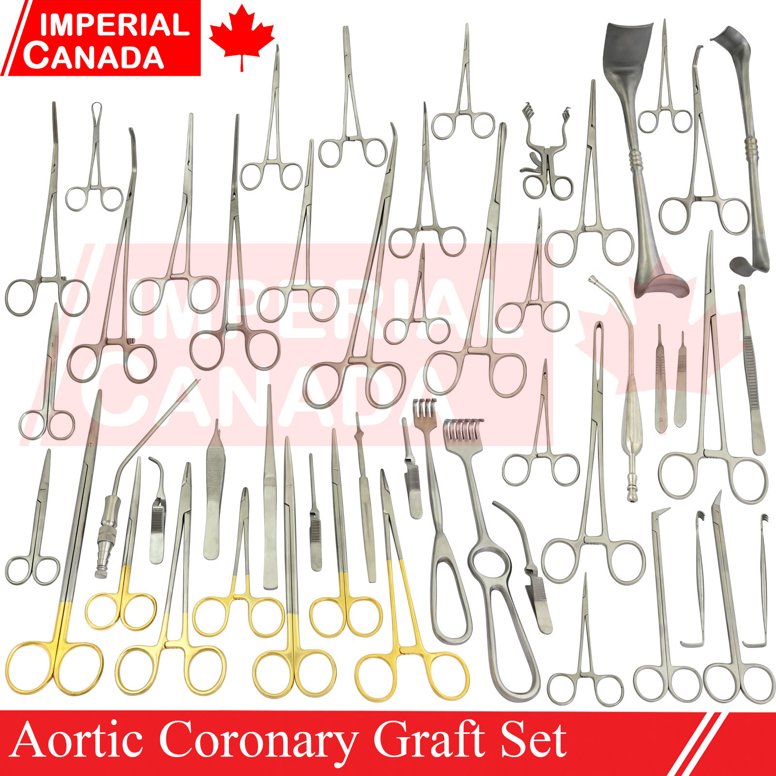 Aortic Coronary Graft Set 110 Pcs Stainless Steel Surgical Instruments DS-1899