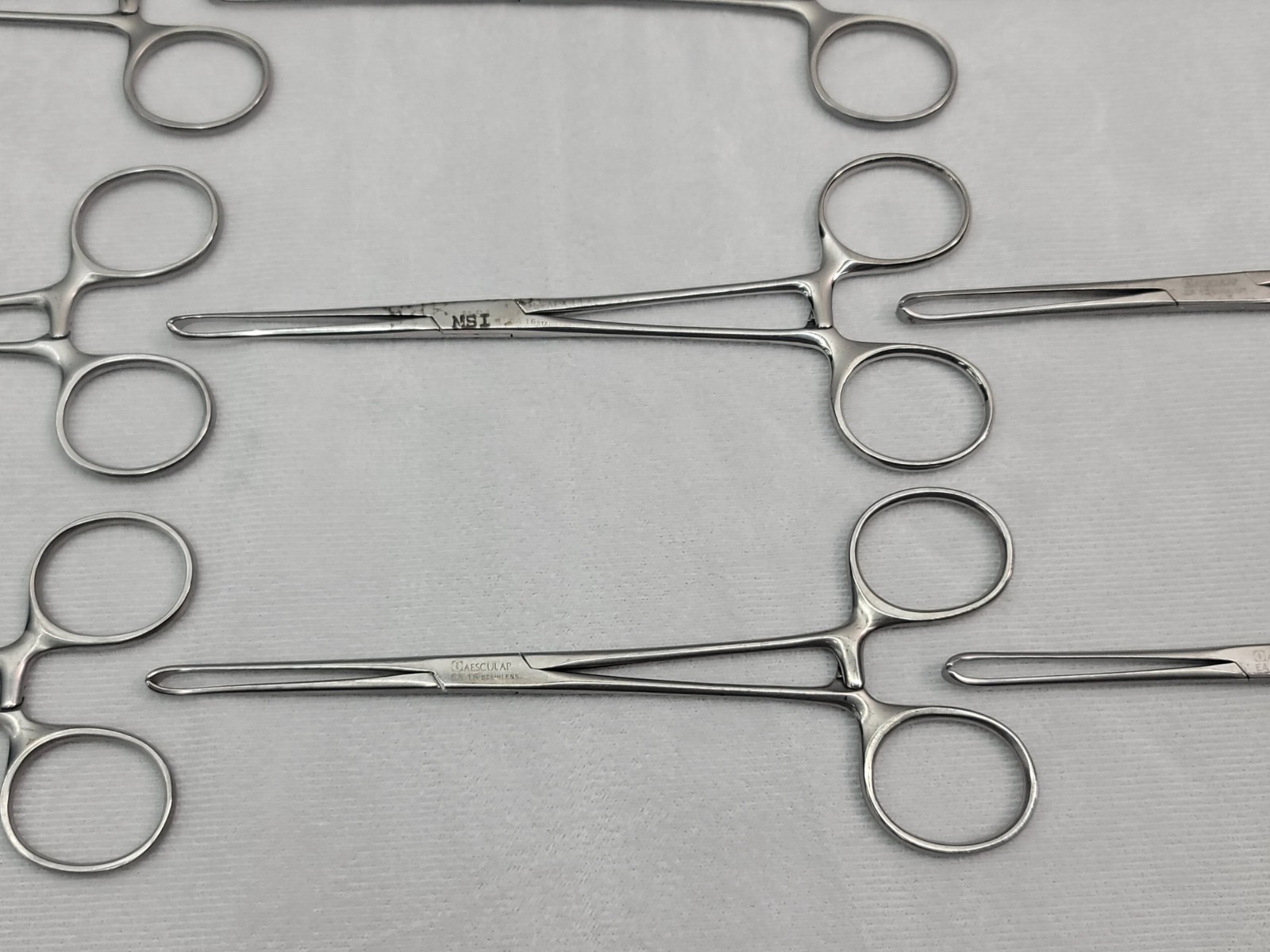 (12x) Aesculap Allis EA15 6-1/8″ Tissue Forceps