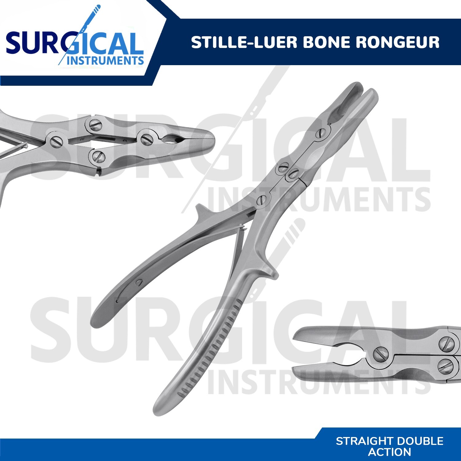Stille-Luer Bone Rongeur 8.75″ Straight Double Action Orthopedic German Grade