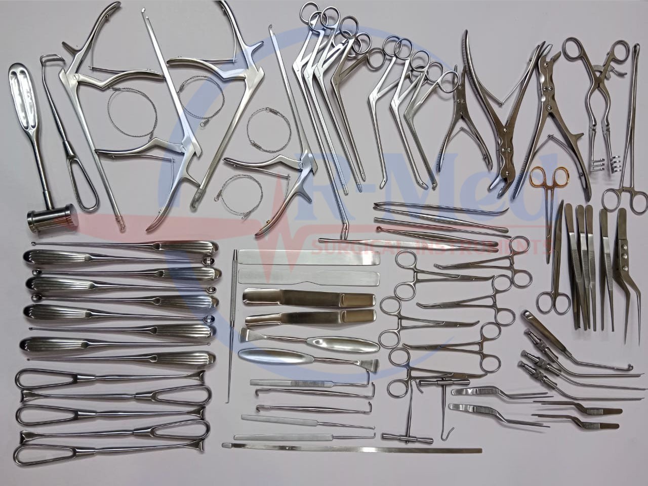 Basic Craniotomy & Laminectomy Surgical Orthopedic Spinal Instruments 78 Pcs Set