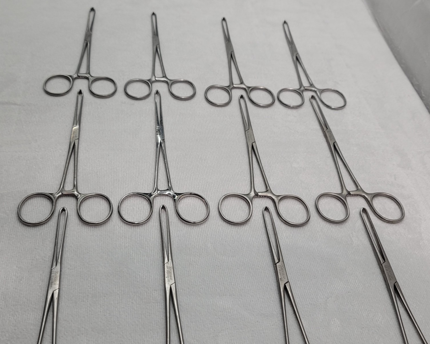 (12x) Aesculap Allis EA15 6-1/8″ Tissue Forceps