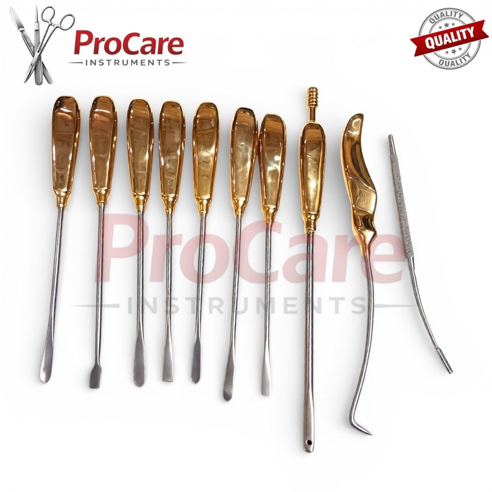 Daniel Endoscopic Forehead Lift Dissectors 10 PCS Set Facial Plastic Surgery