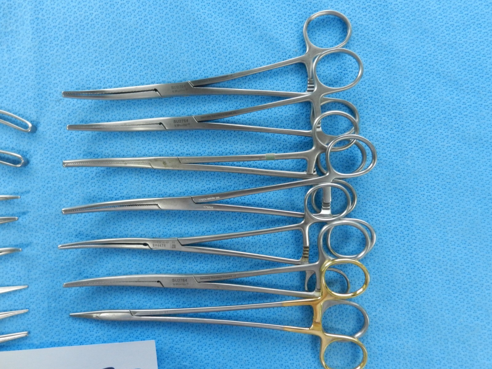 D7022 Pilling Weck V. Mueller Codman Surgical Forceps Lot of 15 Approx 13-24cm