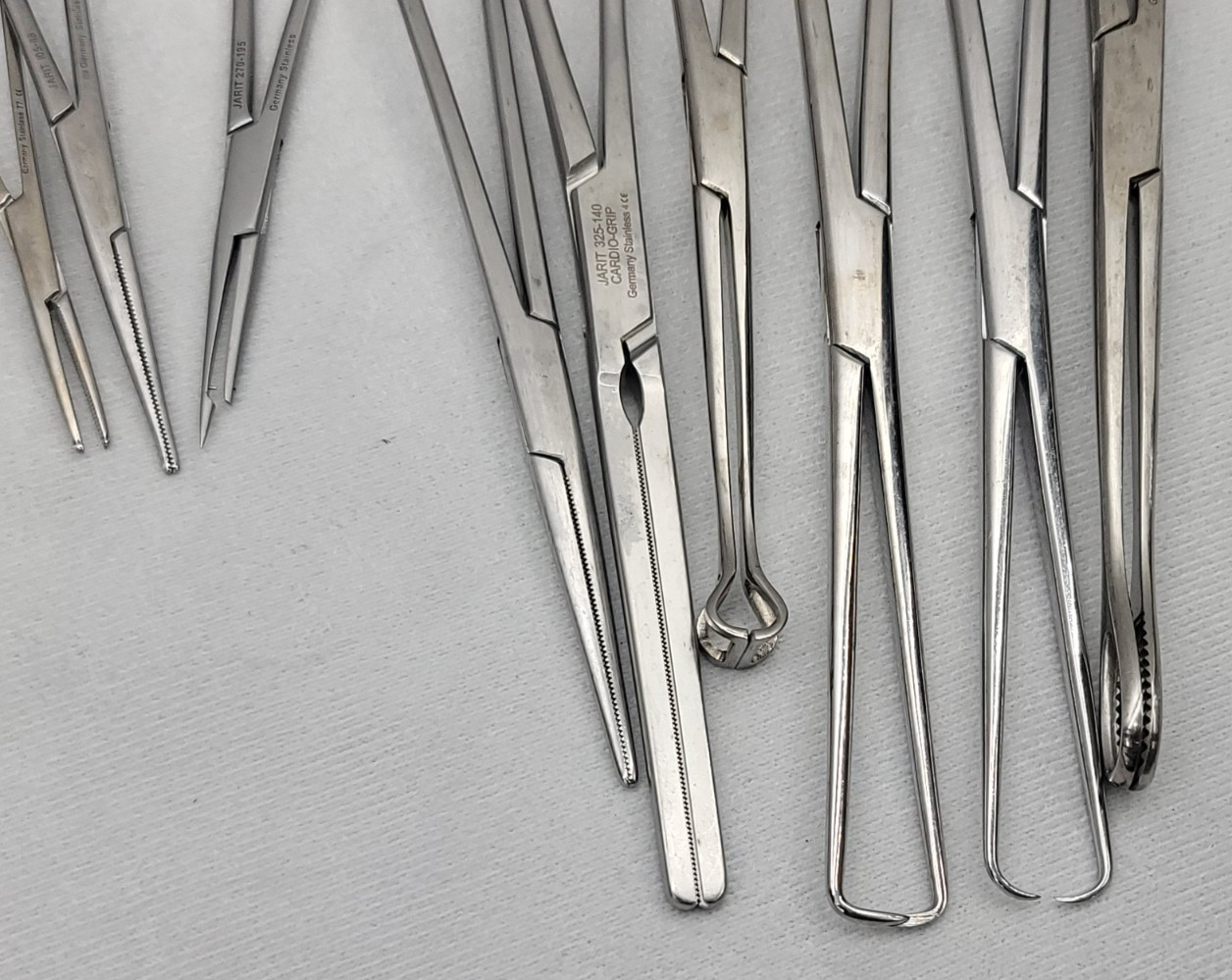 Bulk 62-Piece Jarit & Aesculap General Surgery Instruments