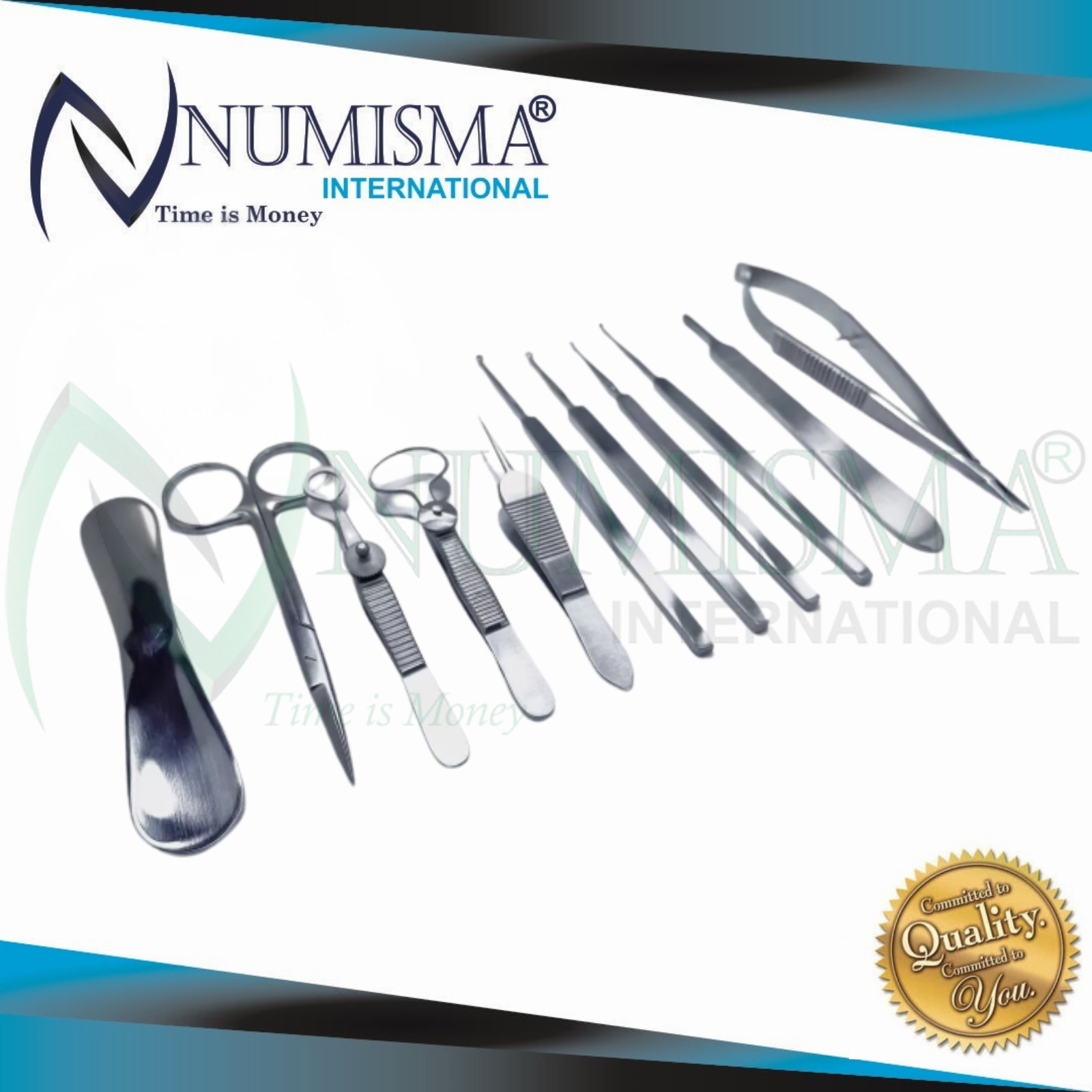 CHALAZION SET 11PCS WITH STAINLESS STEEL TRAY OPHTHALMIC INSTRUMENTS KIT