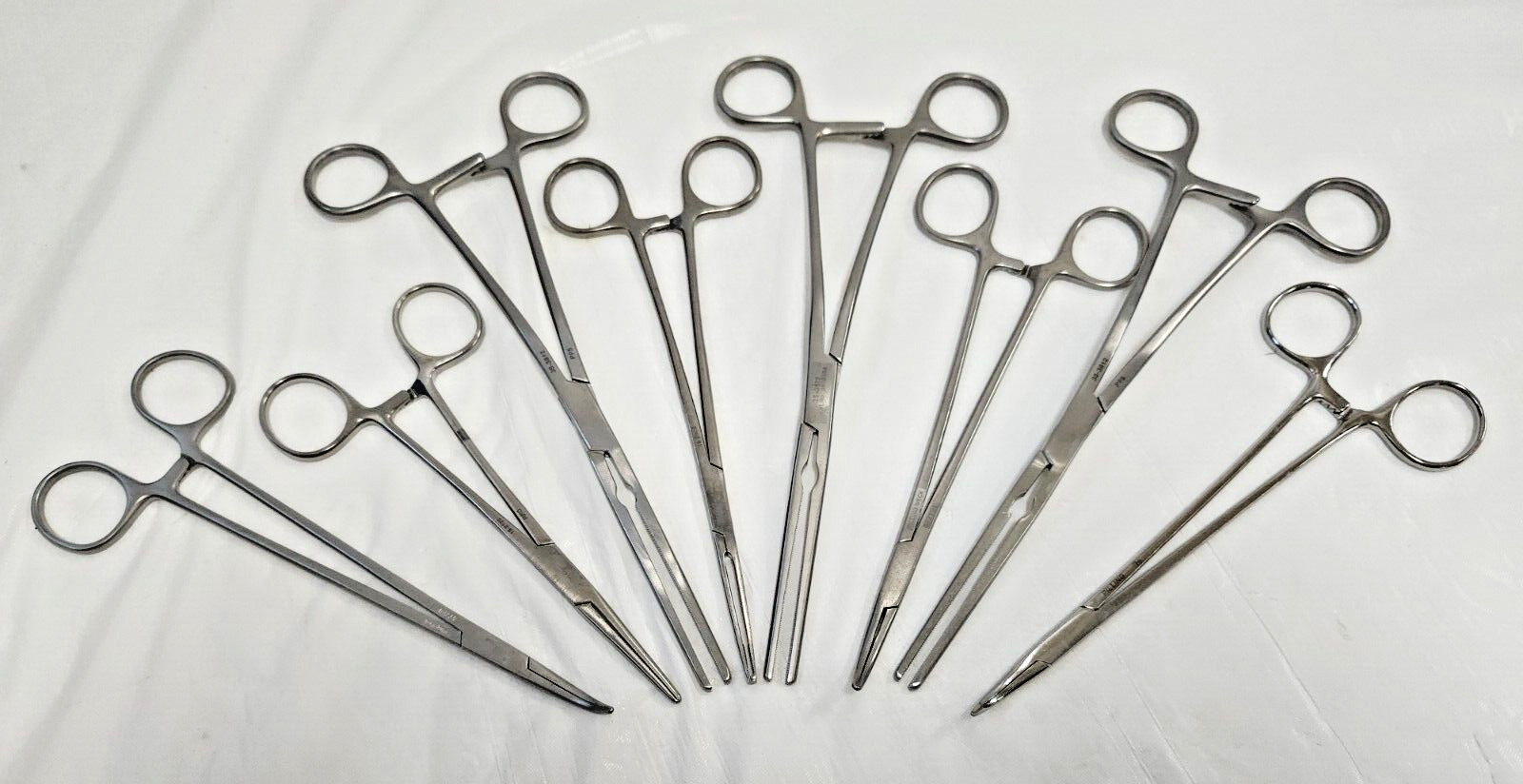 Lot of 8 Pilling / Weck Surgical Medical Forceps -Cpix4info