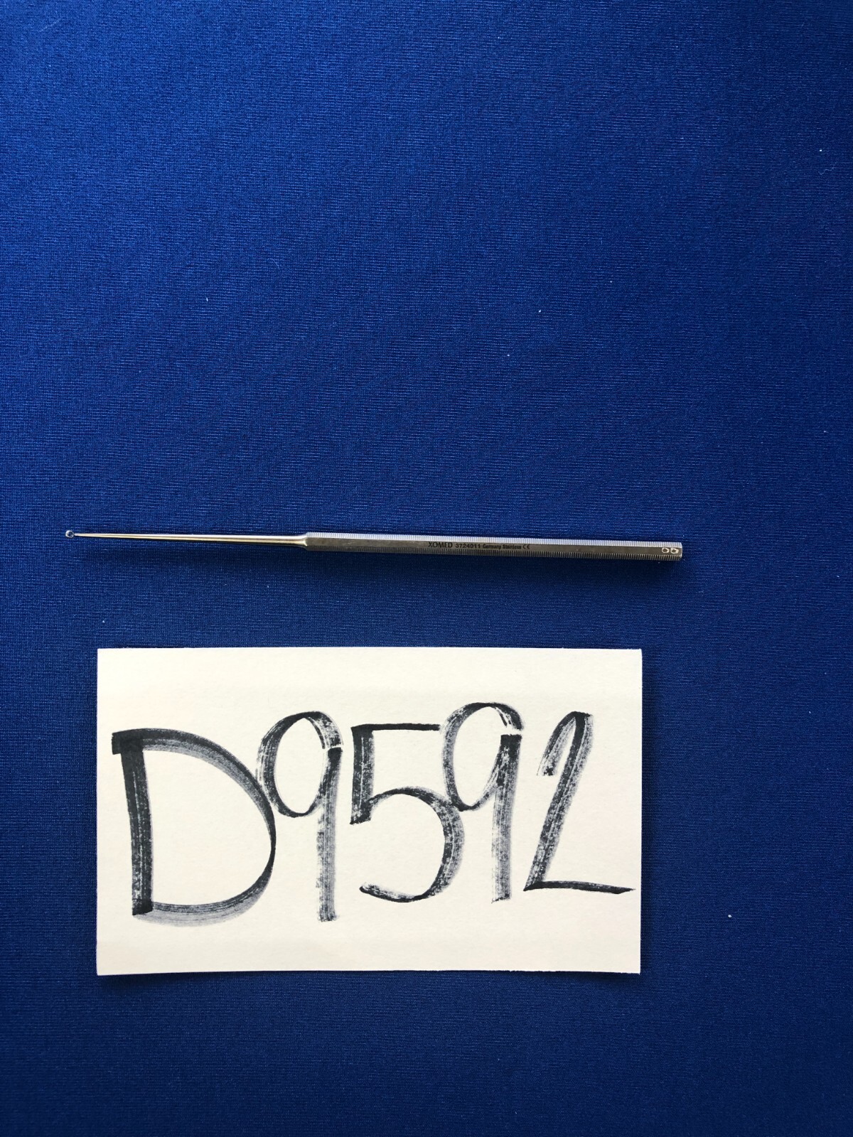 D9592 Xomed Buck Angled Blunt 1.0mm (Size 00) ENT Curette 16.5cm 3724011