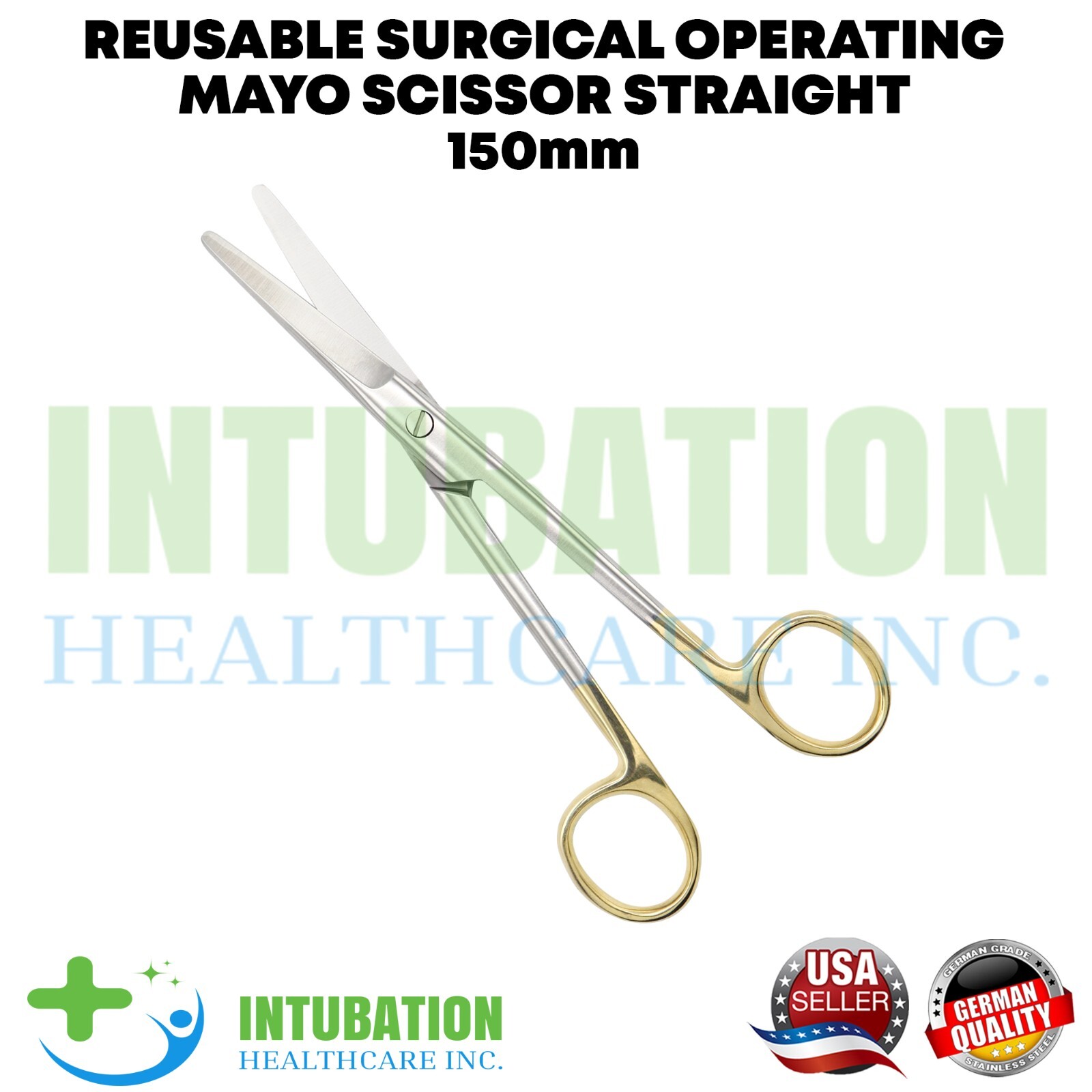 Reusable Surgical Operating Mayo Scissors Straight 150mm Stainless Steel Tool