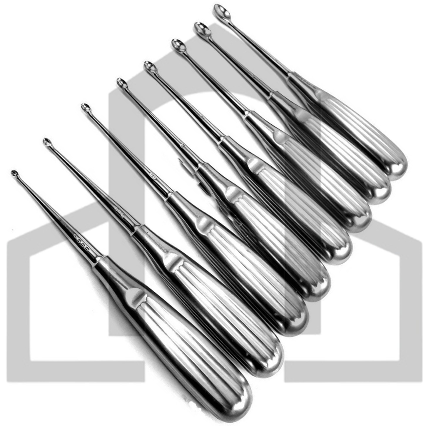 Volkmann Bone Curette Set of 8 Pcs Orthopedic Surgical Instruments