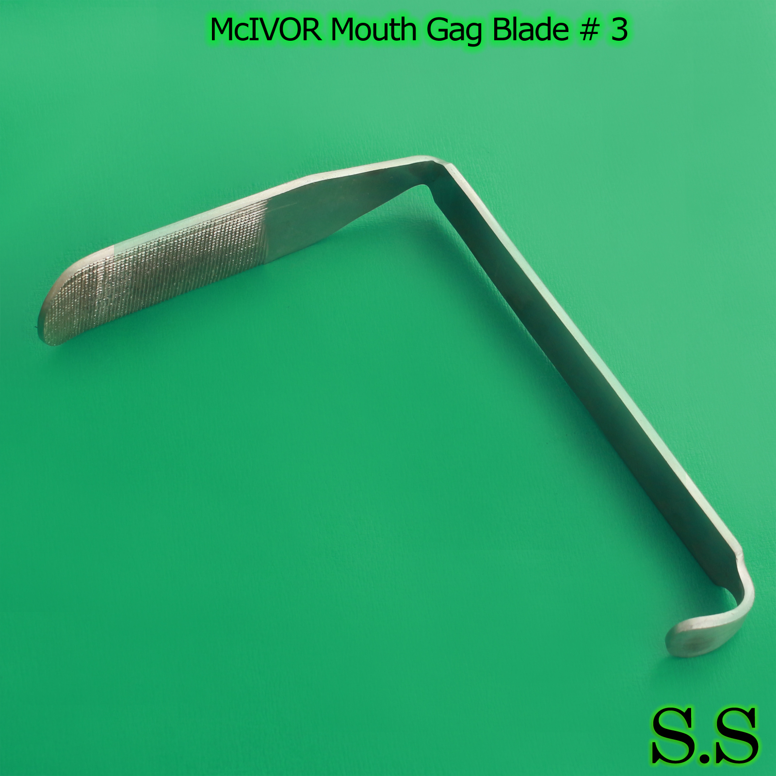 Set Of 3 Pieces McIVOR MOUTH GAG Blade Surgical Dental ENT Tonsil Instruments