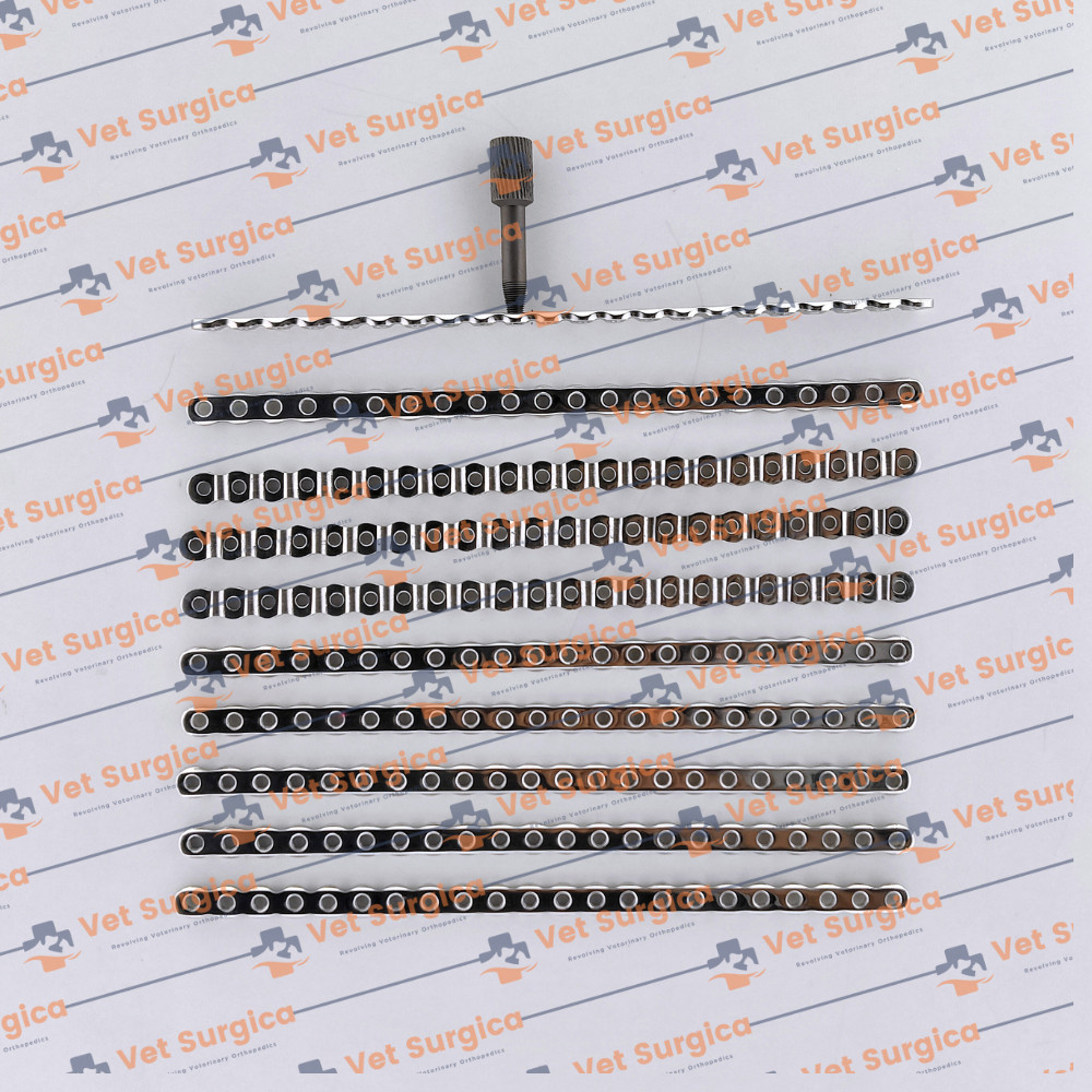 ALPS Locking 2.7mm Veterinary Plates 10 Set Pcs 22 Holes Stainless Steel Quality