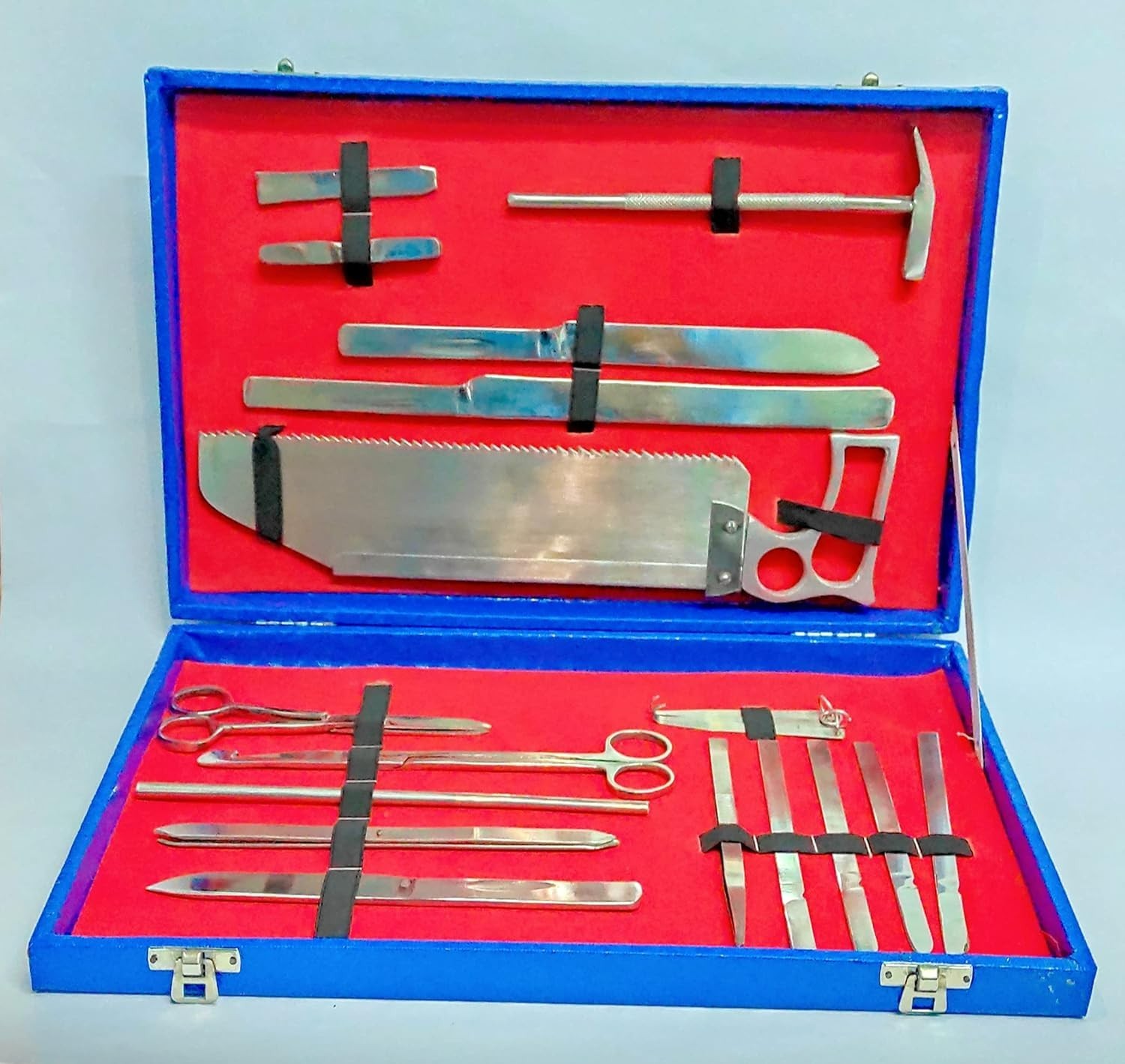 Post Mortem Instrument Set / Autopsy / Dissection Kit Anatomy 19Pcs