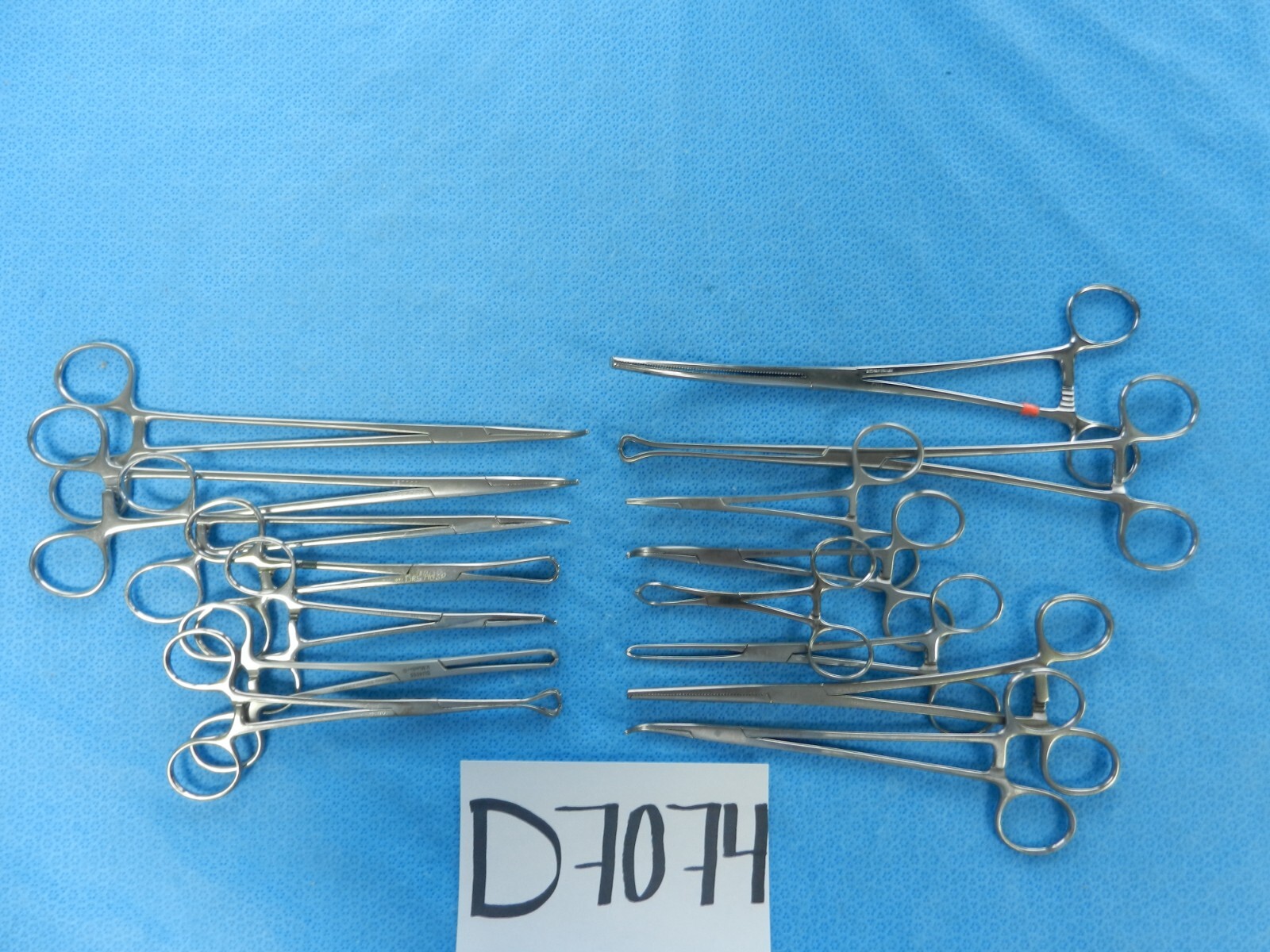 D7074 Pilling Weck V. Mueller Symmetry Surgical Forceps Lot of 15 10-24.5cm