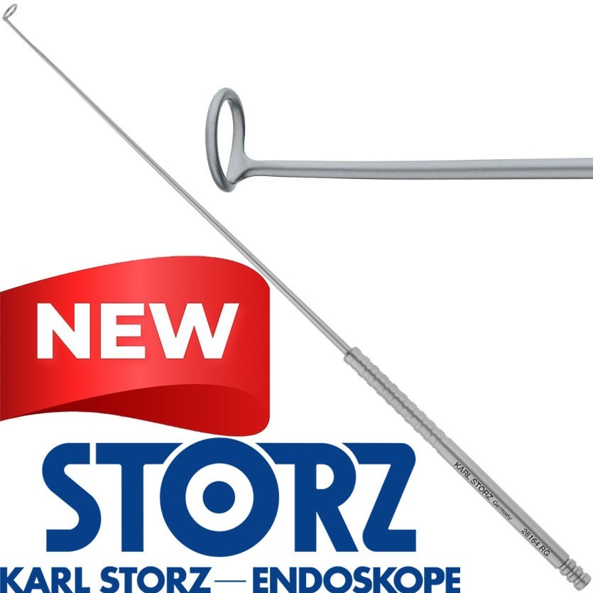 KARL STORZ 28164RG ENT Nasal 5mm Ring Curette Tip Angled 90° With Round Wire End