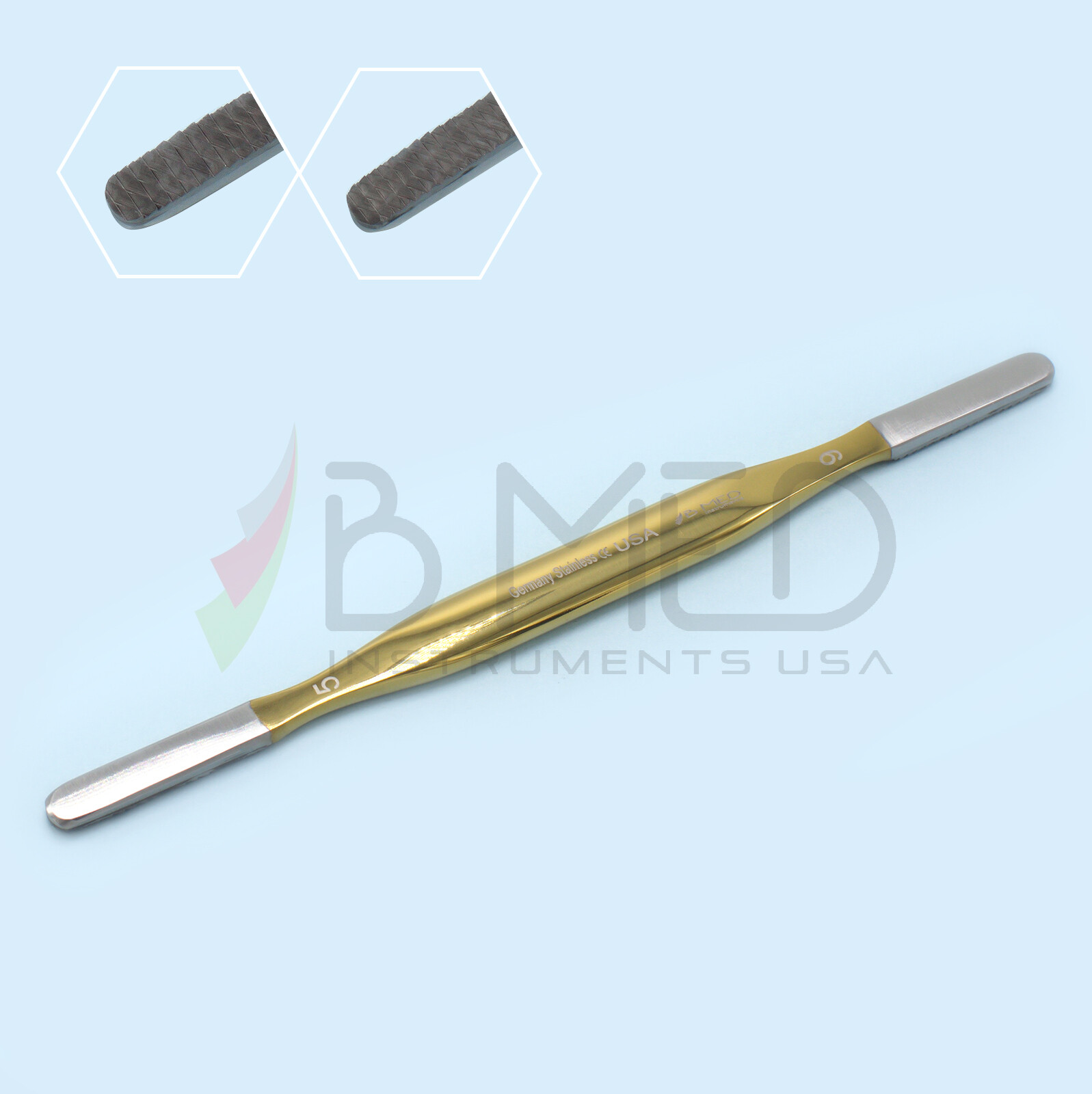 OR Grade TC Fomon Nasal Rasp 8″ Grits 5 And 6 Rhinoplasty Bones Plastic Surgery