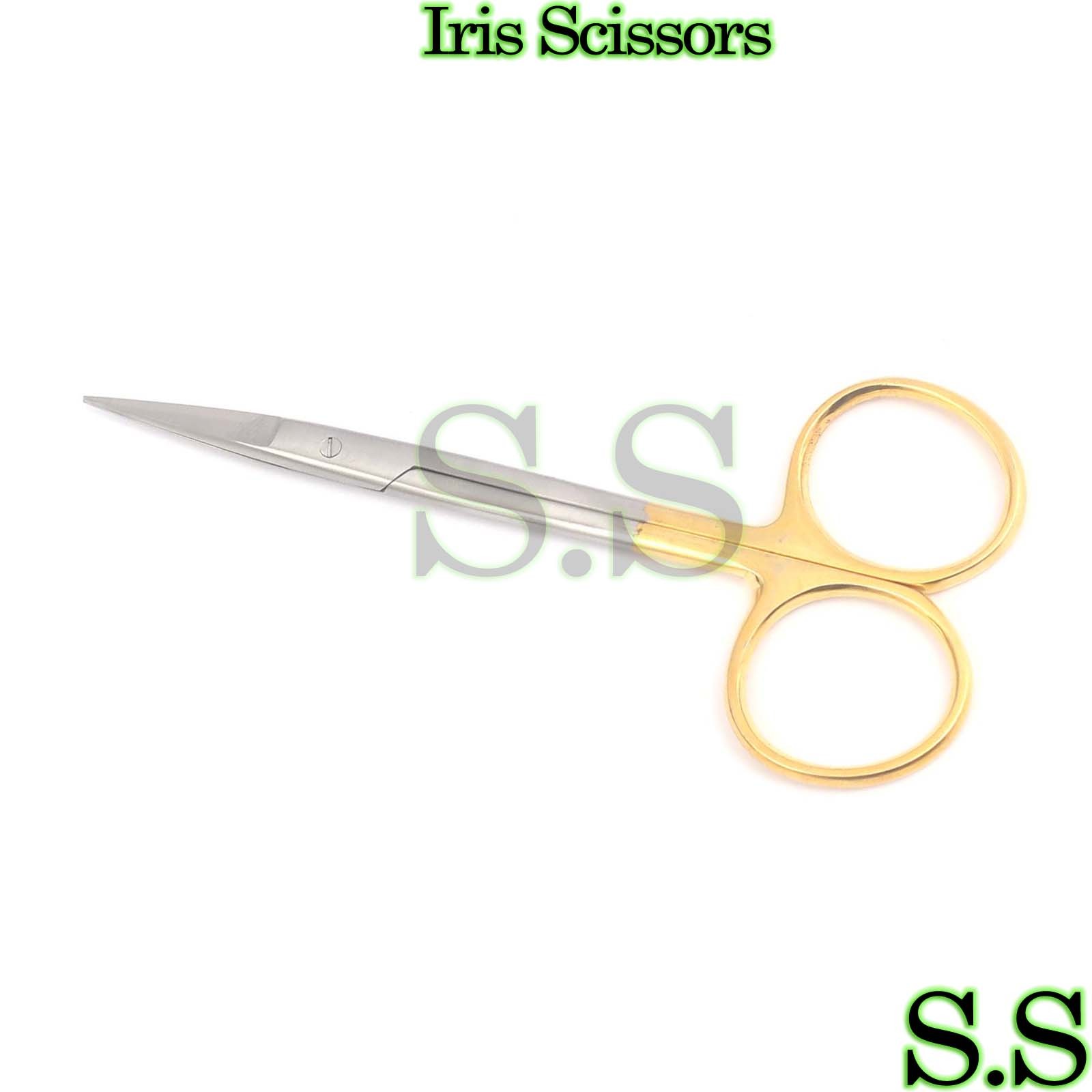 T/C Iris Scissors 4.5″ Curved Surgical Dental TUNGSTEN PREMIUM