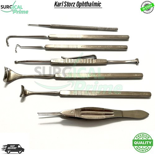 Set Of 7 Karl Storz Ophthalmic Surgical Instruments
