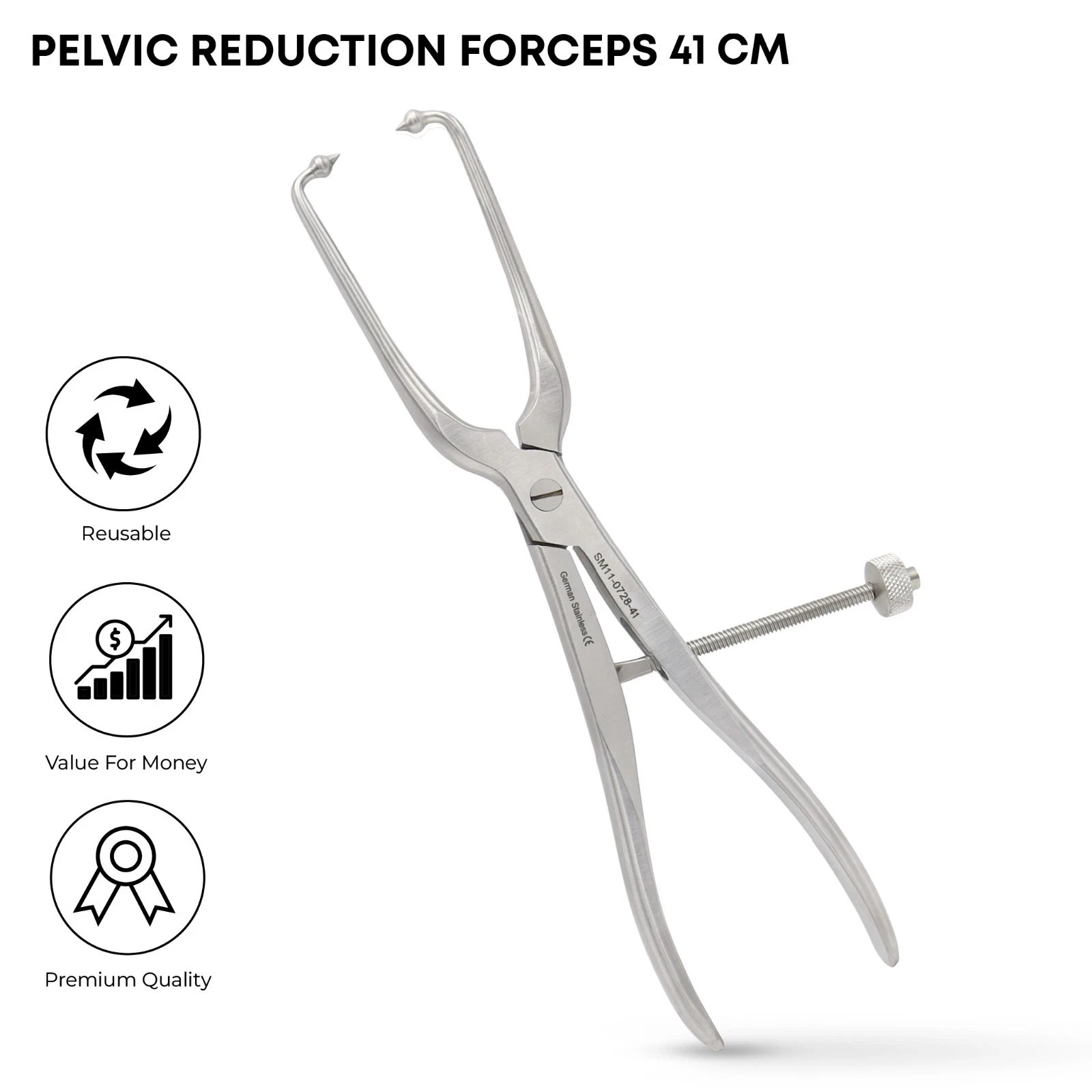 Orthopedic Pelvic Reduction Forceps Bone Holding Clamp 41cm Surgical Instrument