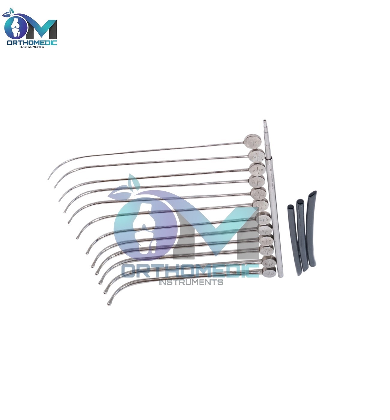 USL Urethral Dilator Set Dilation Probes -set of 12- 1.8mm to 6.9mm diameter