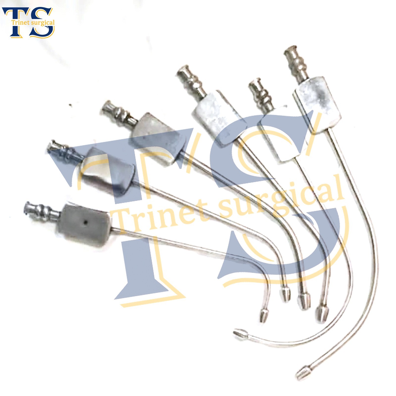 6pcs Dental Sinus Suction Tube Set – Cannula Surgical Aspiration Tips