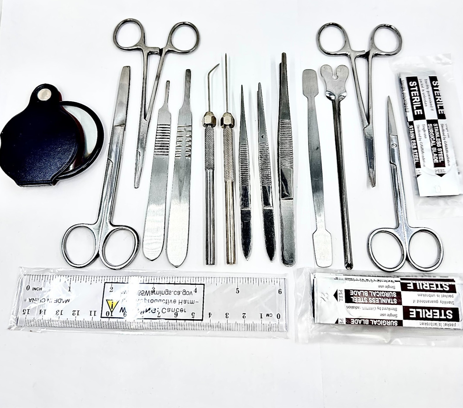 36 Pcs Dissection Kit Surgical SS Tools for Biology Anatomy Vet & Botany Student