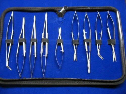 9 PC O R GRADE CASTROVIEJO MICRO SURGERY OPHTHALMIC KIT