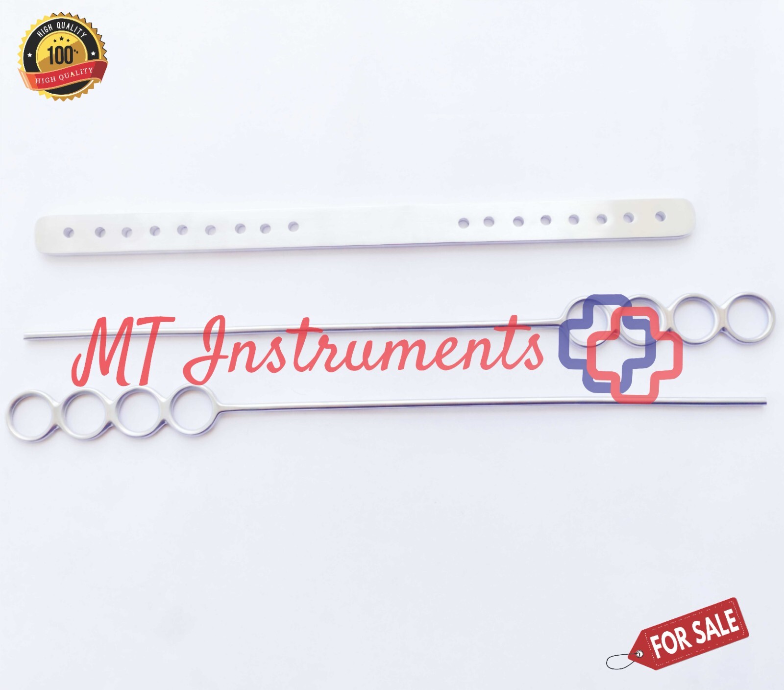 Draffin Bipod Stands With Plate Tonsillectomy Set of 3 Pcs ENT Instruments