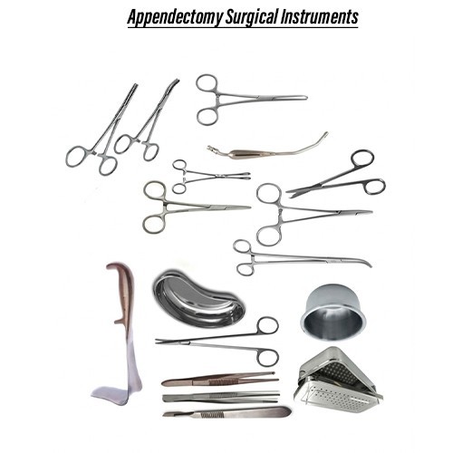 Appendectomy Surgical Instruments Set Stainless Steel