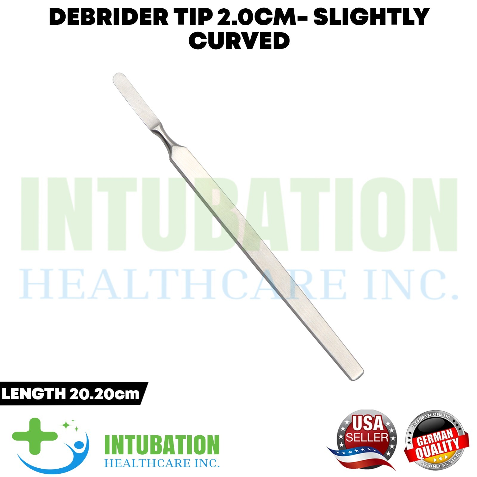Surgical Debrider 12cm, 2cm Tip Stainless Steel Tool for Tissue Debridement