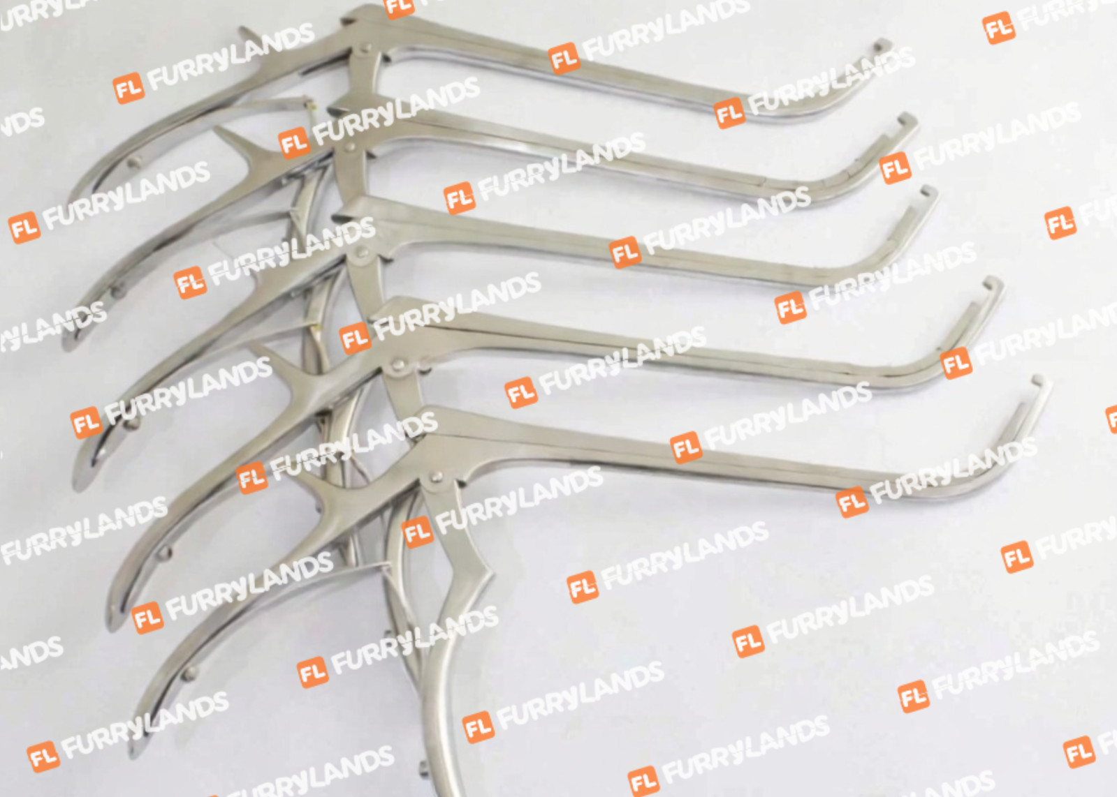 Kerrison Rongeur 70° Angle 1.0mm–5.0mm 5 Pcs Spine Orthopedic Surgical