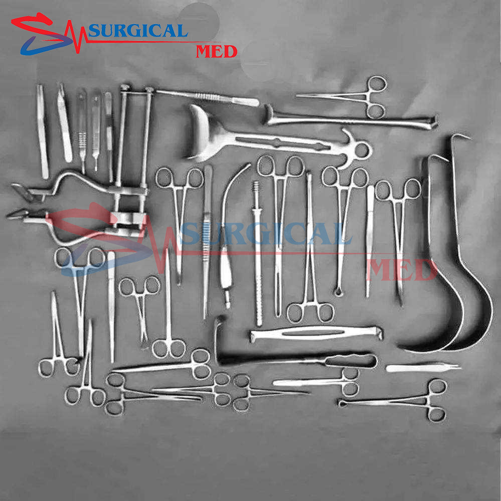 General Surgery Basic Laparotomy Surgical Instruments 108 PCS Set